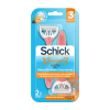 SHICK XTREME 3 HOJAS HAWAIIAN TROPIC - 2 MAQUINAS DE AFEITAR DESECHABLES