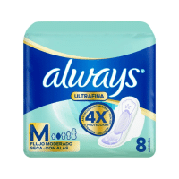ALWAYS TOALLAS ULTRAFINAS X8U