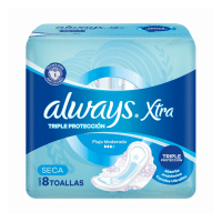 ALWAYS XTRA TRIPLE PROTECCION TOALLAS SECA X8U