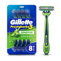 GILLETTE PRESTOBARBA 3 SENSITIVE MAQUINA DE AFEITAR DESCARTABLE X8U